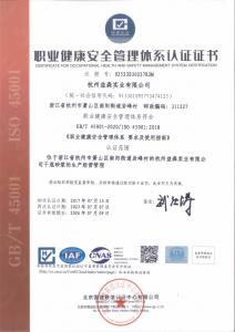 职业健康管理体系